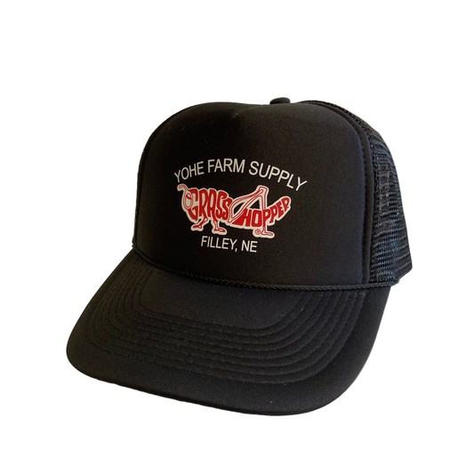 Vintage Grasshopper Yohe Farm Filley Nebraska Snapback Trucker Hat