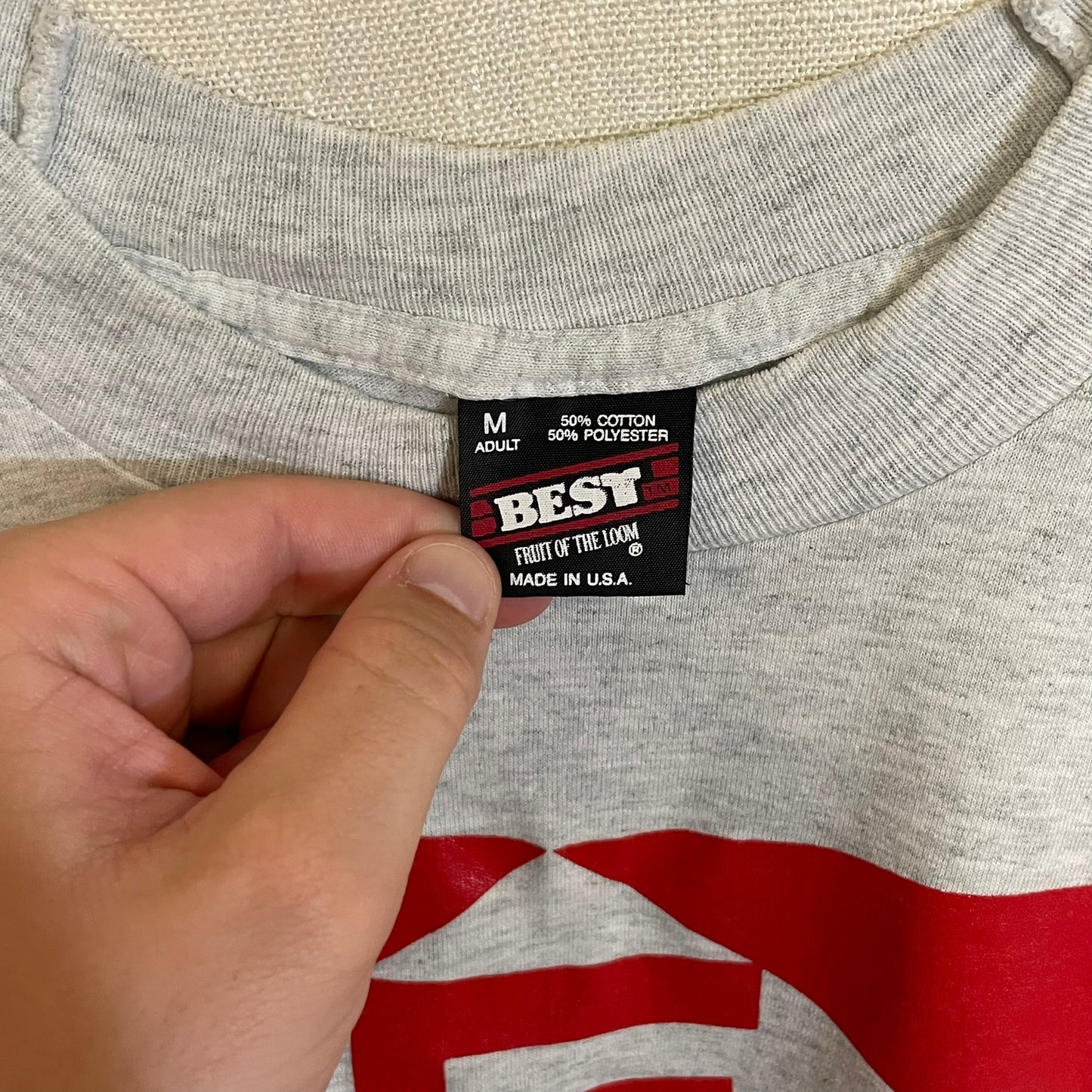 Vintage Nebraska Huskers Big Red Baseball Winter Camp Shirt M
