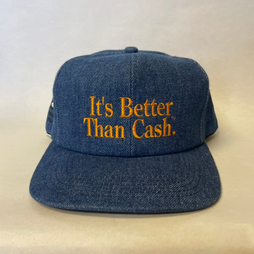 Vintage Farm Plan 'Better Than Cash' Denim Snapback Hat