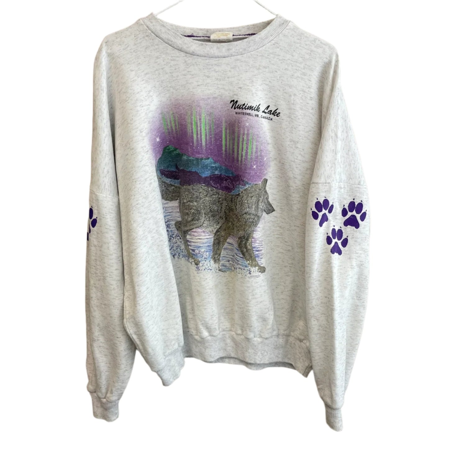 Vintage Whiteshell, Canada Wolf Crewneck L