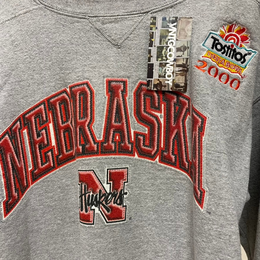 Vintage Nebraska Huskers Tostitos Fiesta Bowl 2000 Crewneck M