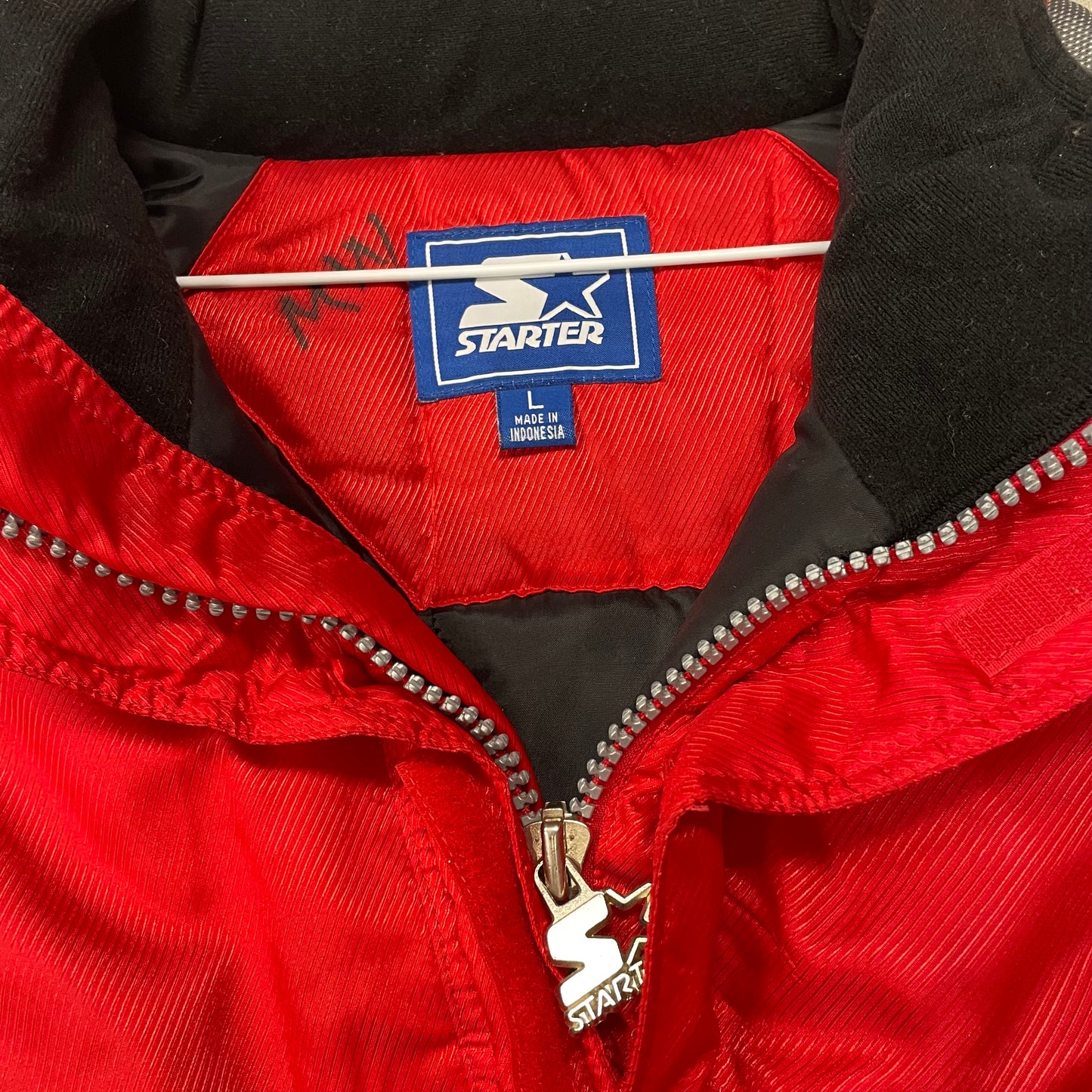 Vintage Nebraska Huskers STARTER Puffer Jacket L