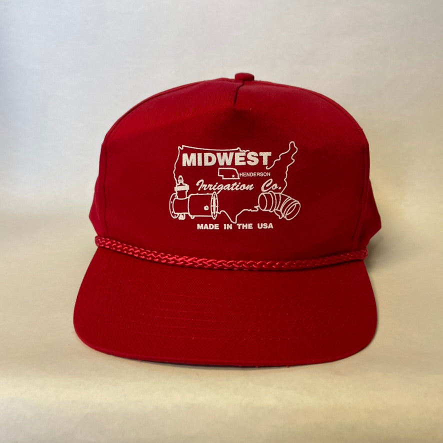 Vintage Midwest Irrigation Henderson Nebraska Snapback Hat
