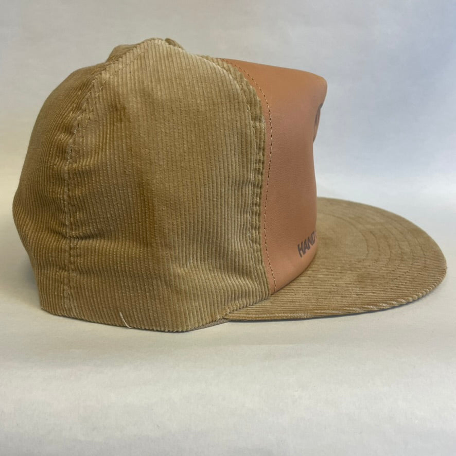 Vintage MAC Tools Leather/Corduroy Snapback Hat