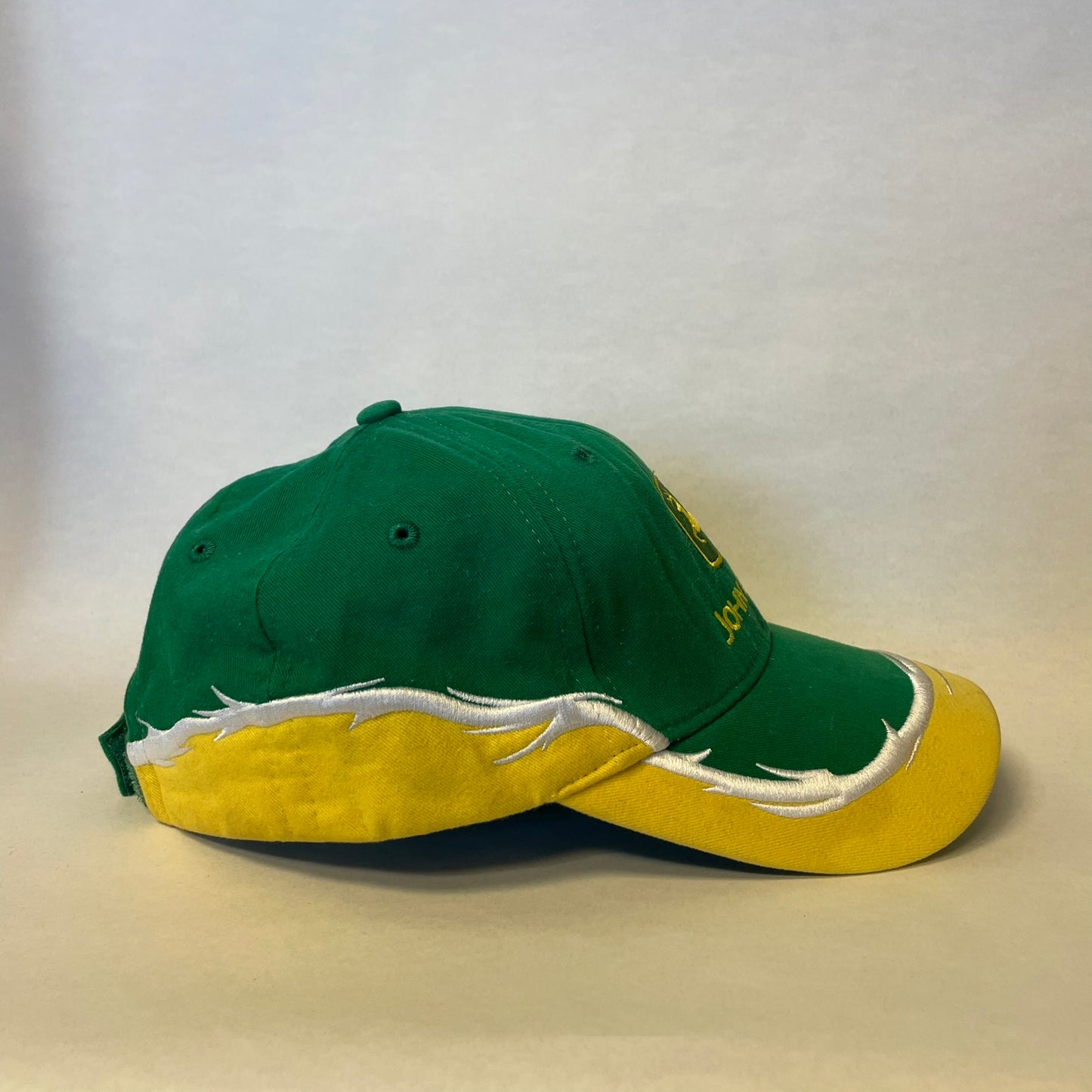 Y2K John Deere Barbed Wire Strapback hat