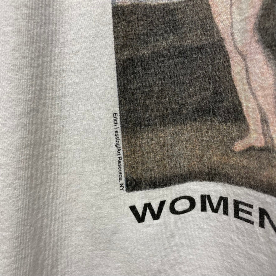 Vintage Humor Women with Balls Graphic Shirt L