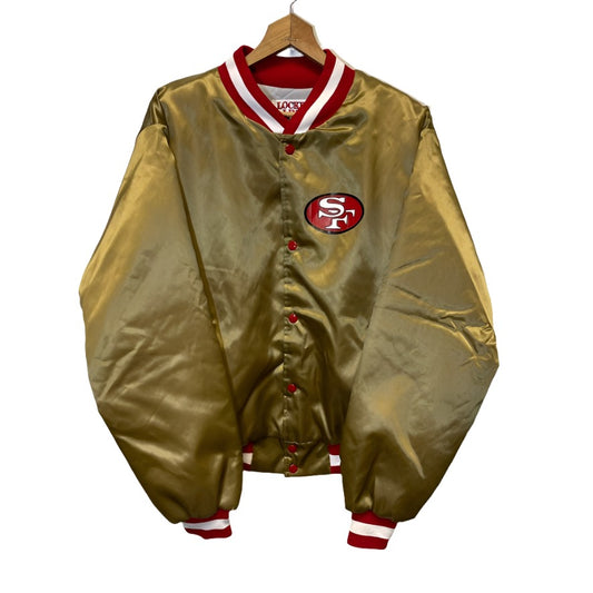 Vintage 49ers Satin Locker Line Jacket L