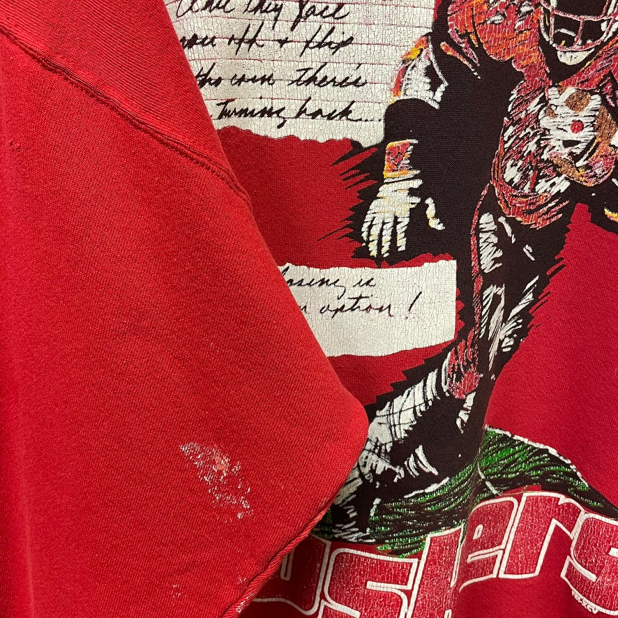 Vintage Nebraska Huskers Football Crewneck XL