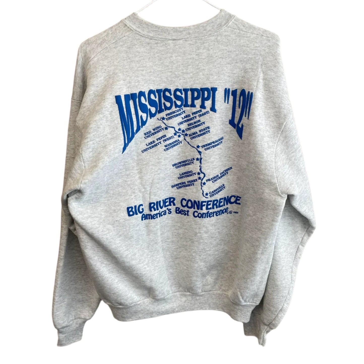 Vintage University of Wisconsin Nelson 1993 w/ Back Hit Crewneck L