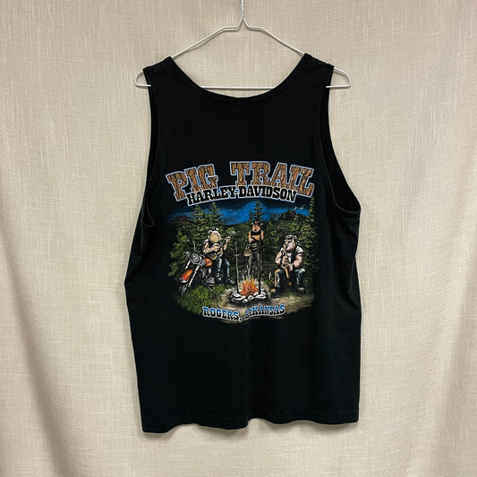 Vintage Harley Davidson Rogers Arkansas Tank Top Shirt L