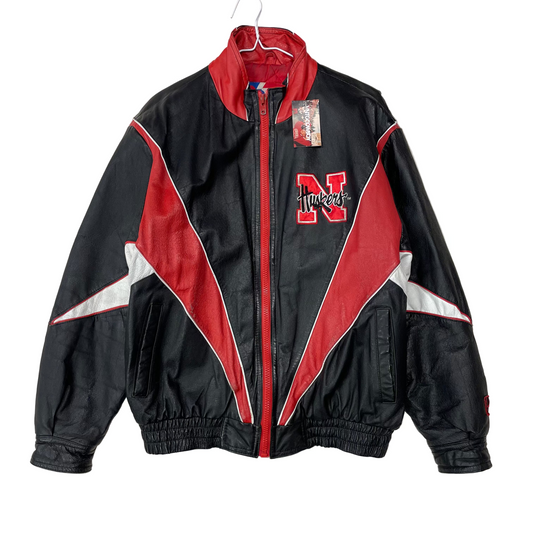 Vintage Nebraska Huskers Leather Jacket L