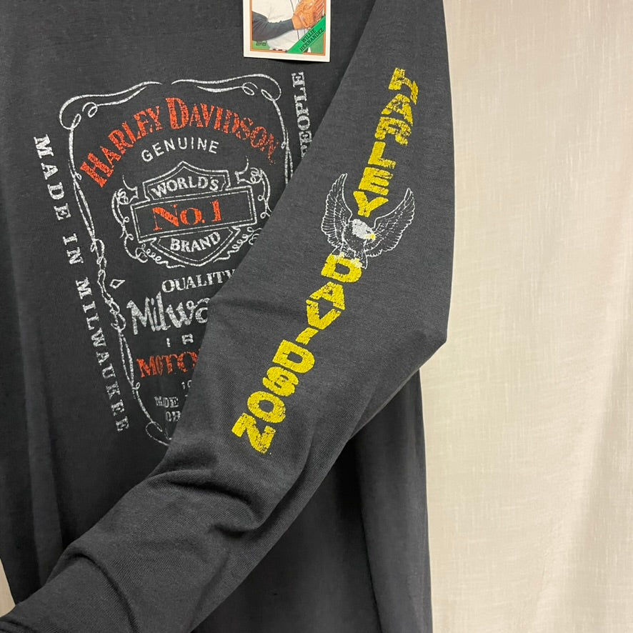 Vintage Harley Davidson x Jack Daniels Long Sleeve Shirt L
