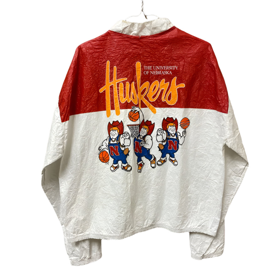 Vintage Nebraska Huskers Big 8 Basketball Jacket XL