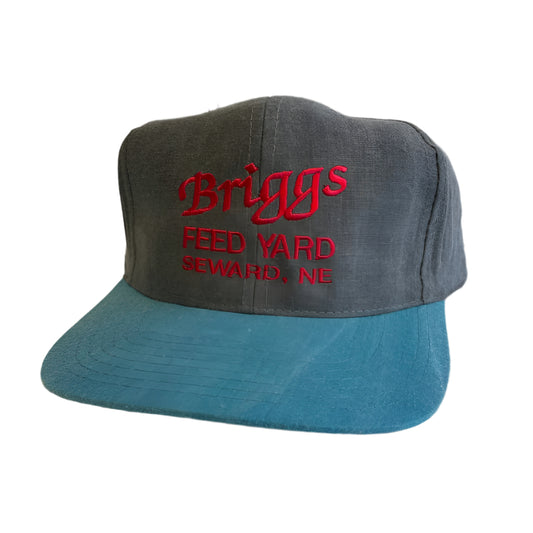 Vintage Briggs Feed Yard Seward, Nebraska Snapback Hat