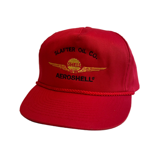 Vintage Slafter Oil Co. Aeroshell Snapback Hat