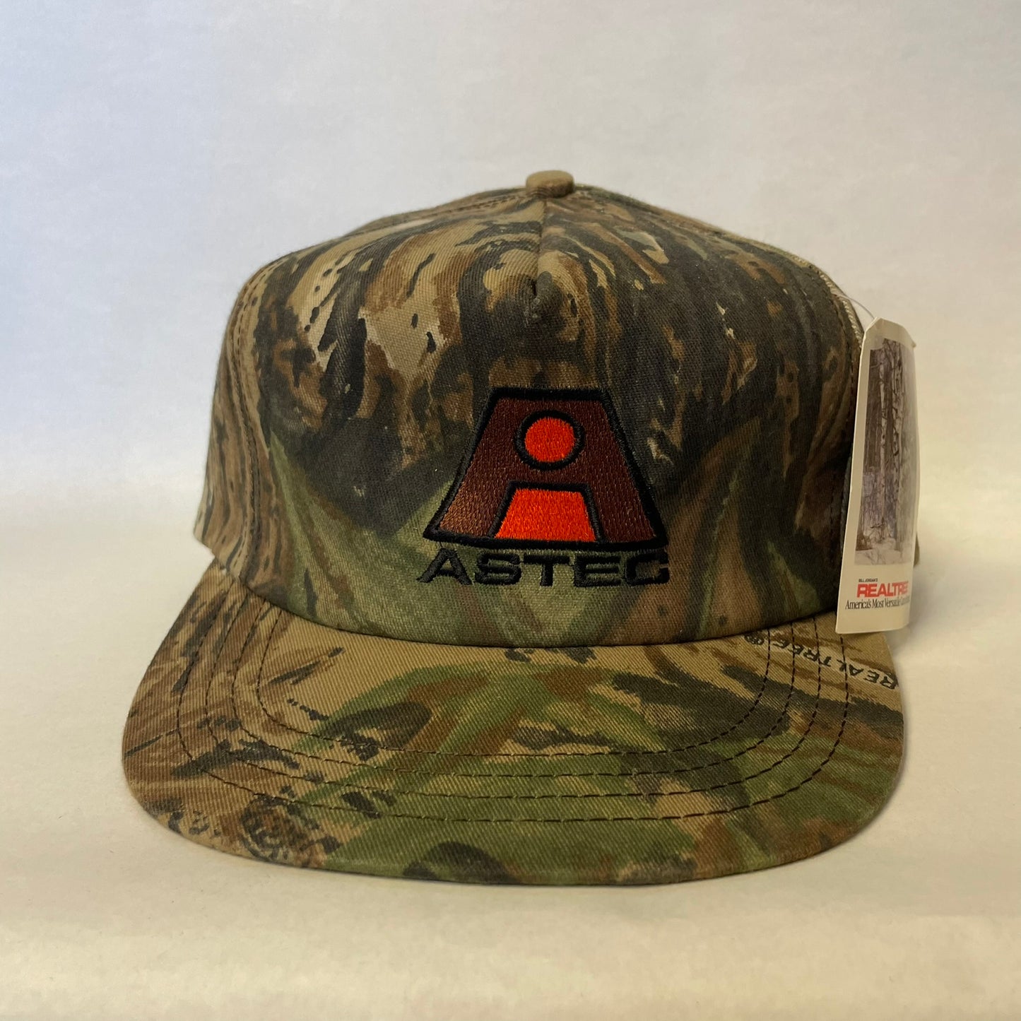 Vintage ASTEC Camo Snapback Hat NWT