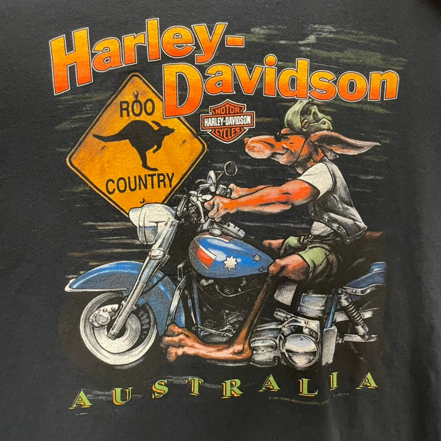 Vintage Harley Davidson Kangaroo Australia Shirt XL