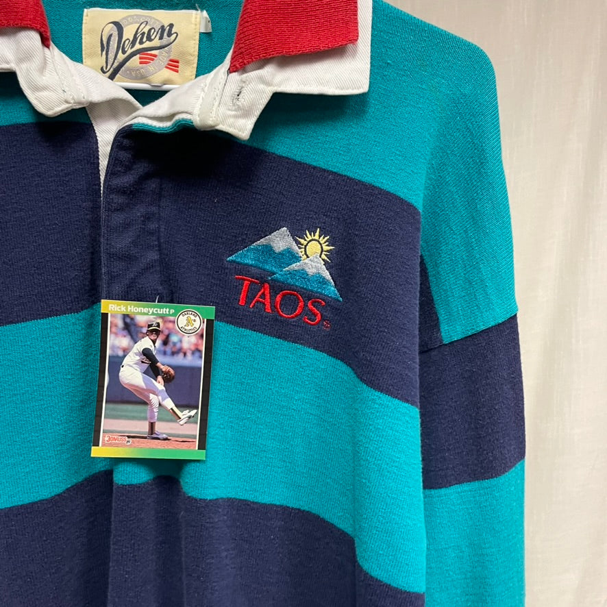 Vintage Dehen Rugby Polo Shirt L