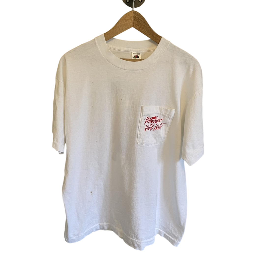 Vintage Marlboro Wild West Cigarette Pocket Shirt XL