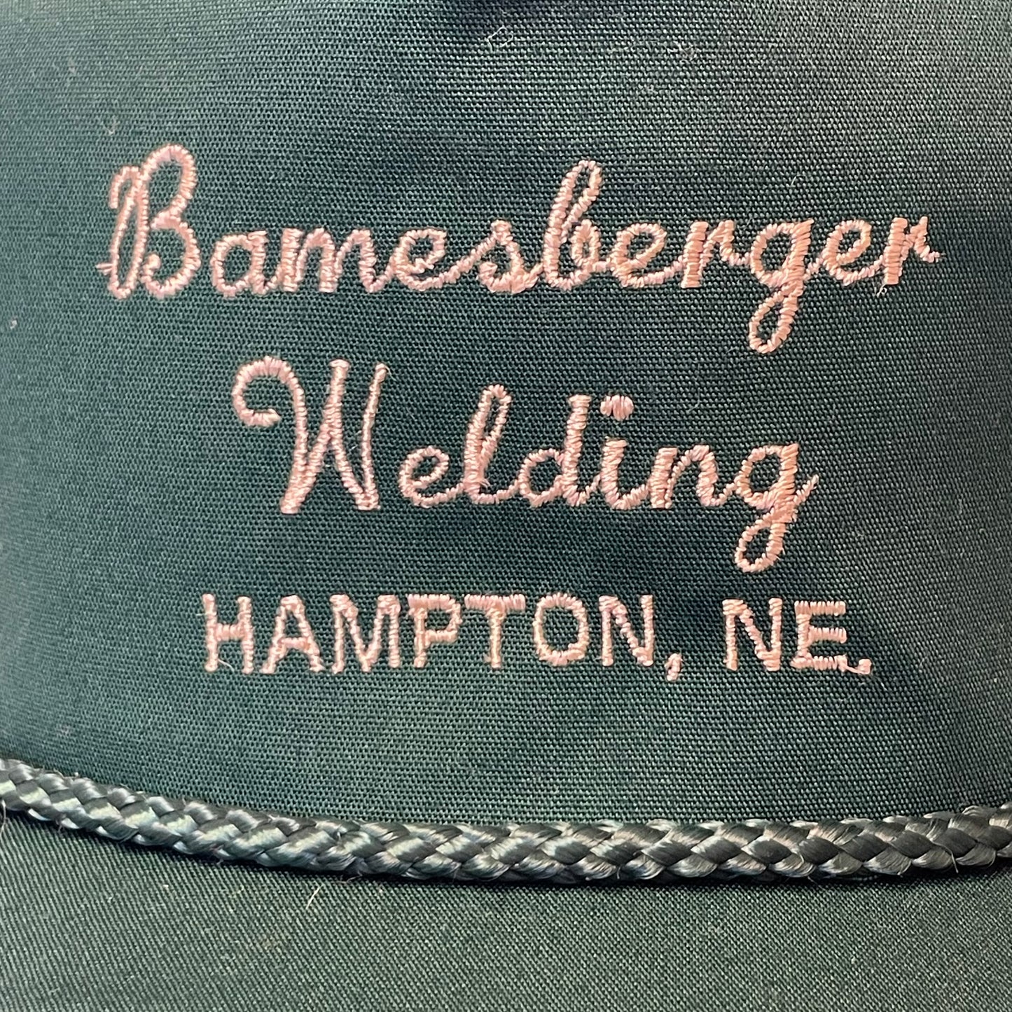 Vintage Bamesberger Welding Hampton Nebraska Snapback Hat