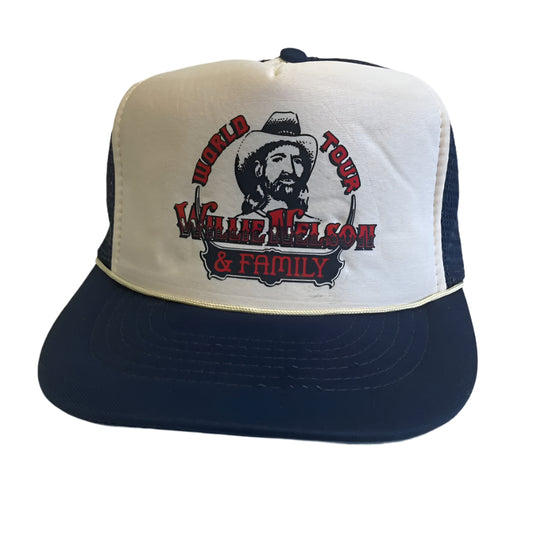 Vintage Willie Nelson World Tour Snapback Hat