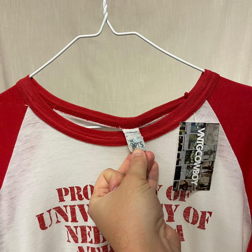 Vintage Nebraska Huskers 3/4 Shirt M