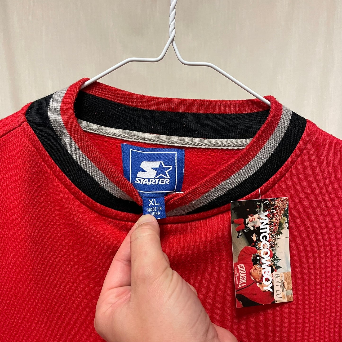 Vintage Nebraska Huskers STARTER Sweatshirt XL