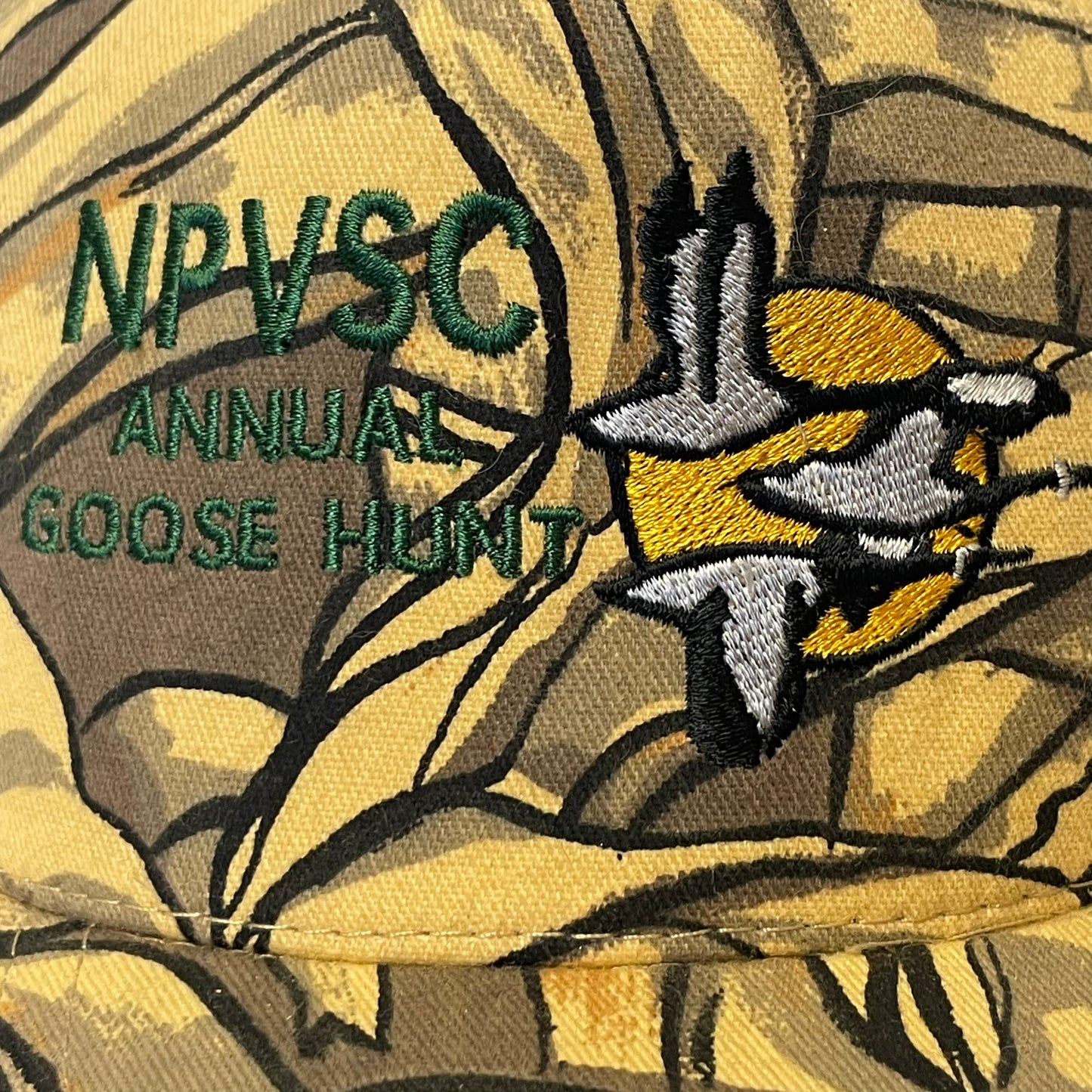 Vintage NPVSC Annual Goose Hunt Camo Snapback Hat