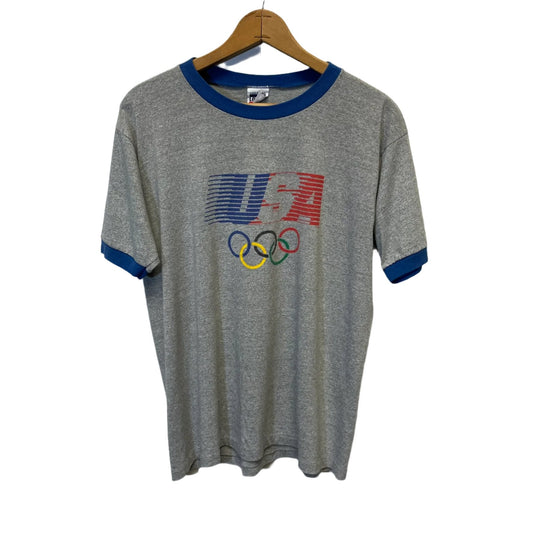 Vintage Levis USA Olympic Ringer Shirt L