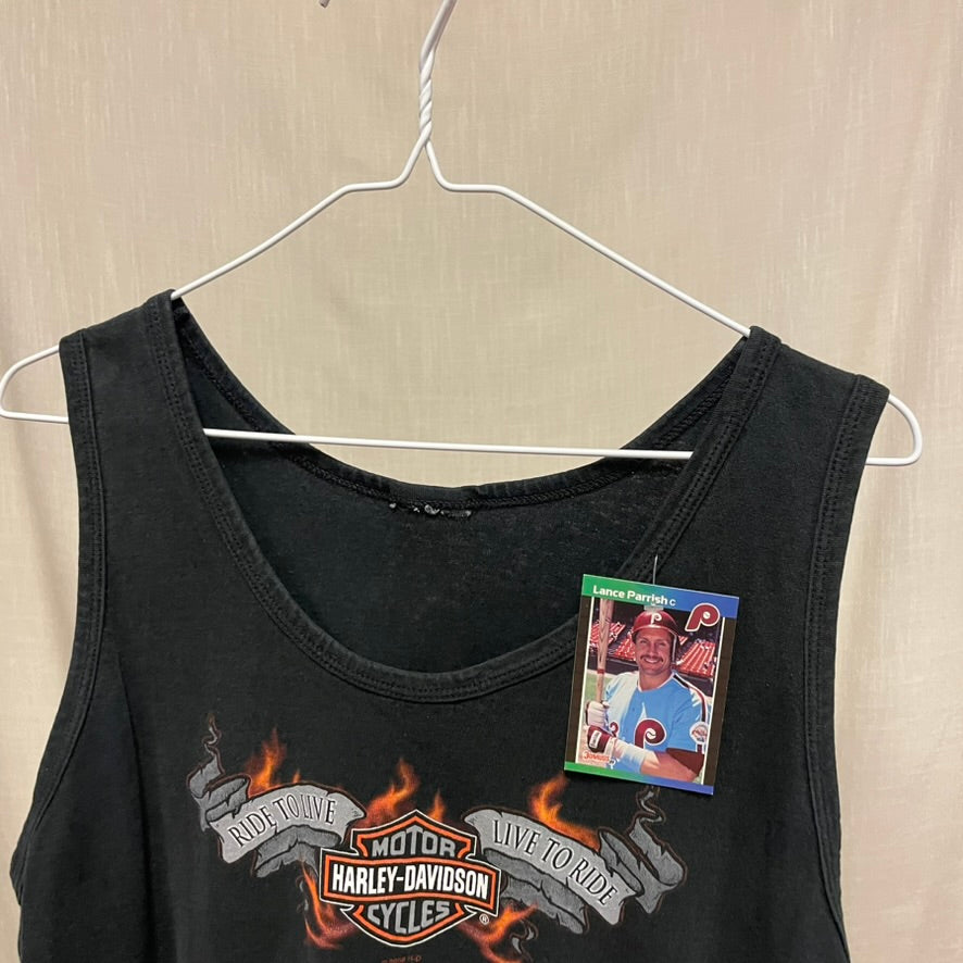 Vintage Harley Davidson Rogers Arkansas Tank Top Shirt L