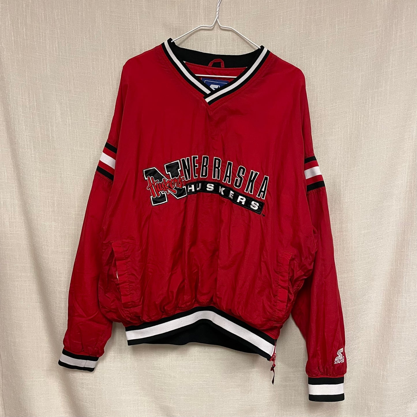 Vintage Nebraska Huskers STARTER Windbreaker XL