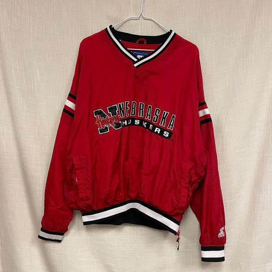 Vintage Nebraska Huskers STARTER Windbreaker XL