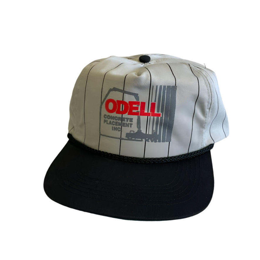 Vintage Odell Concrete Placement Pinstripe Snapback hat