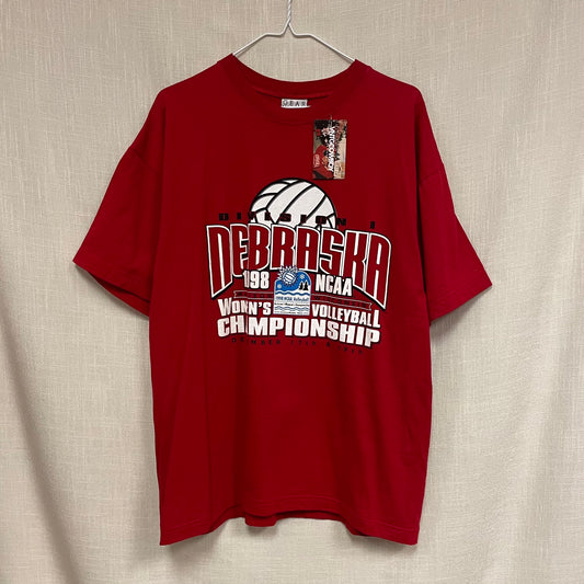 Vintage Nebraska Huskers 1998 Volleyball Championship Shirt L