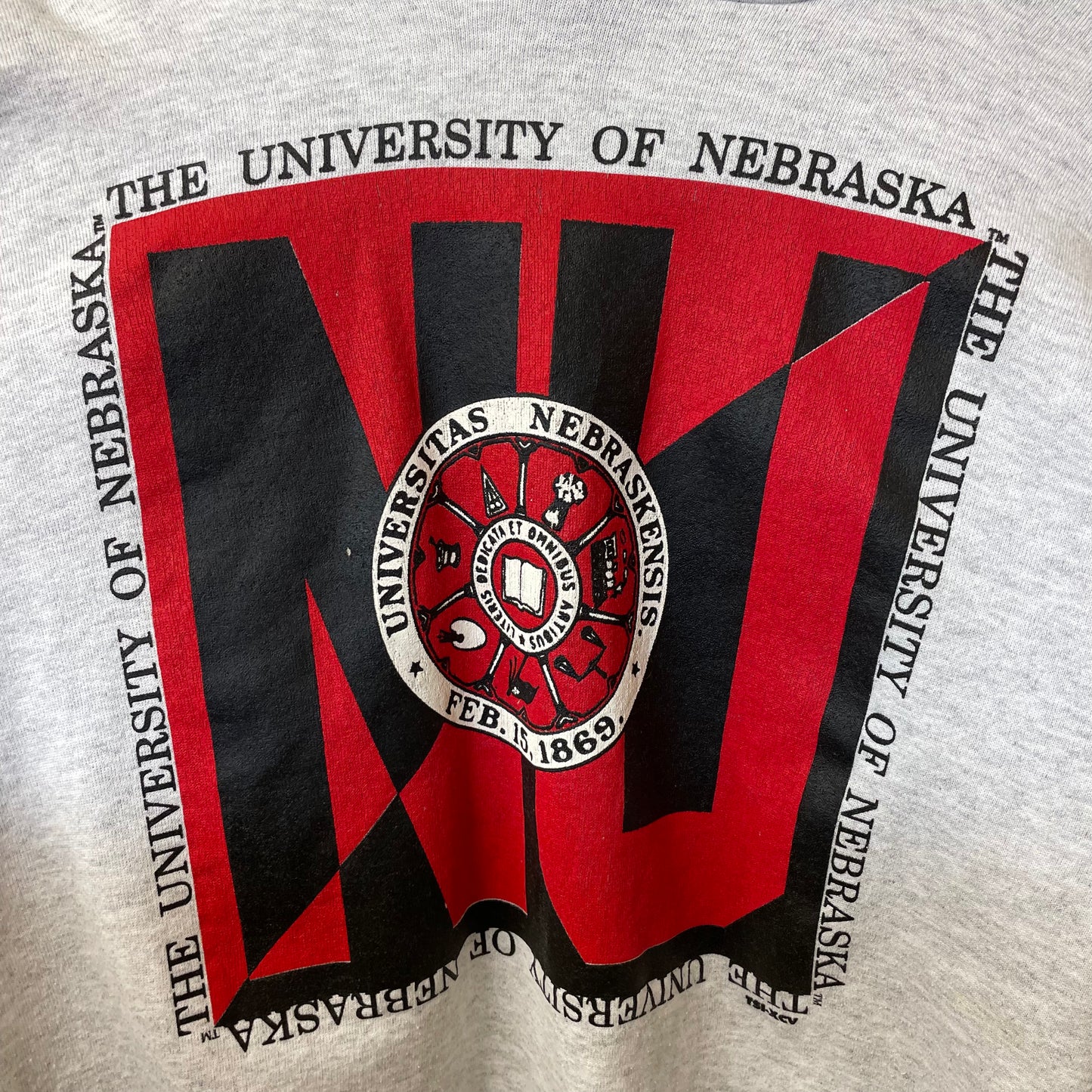Vintage Nebraska Huskers Hoodie L