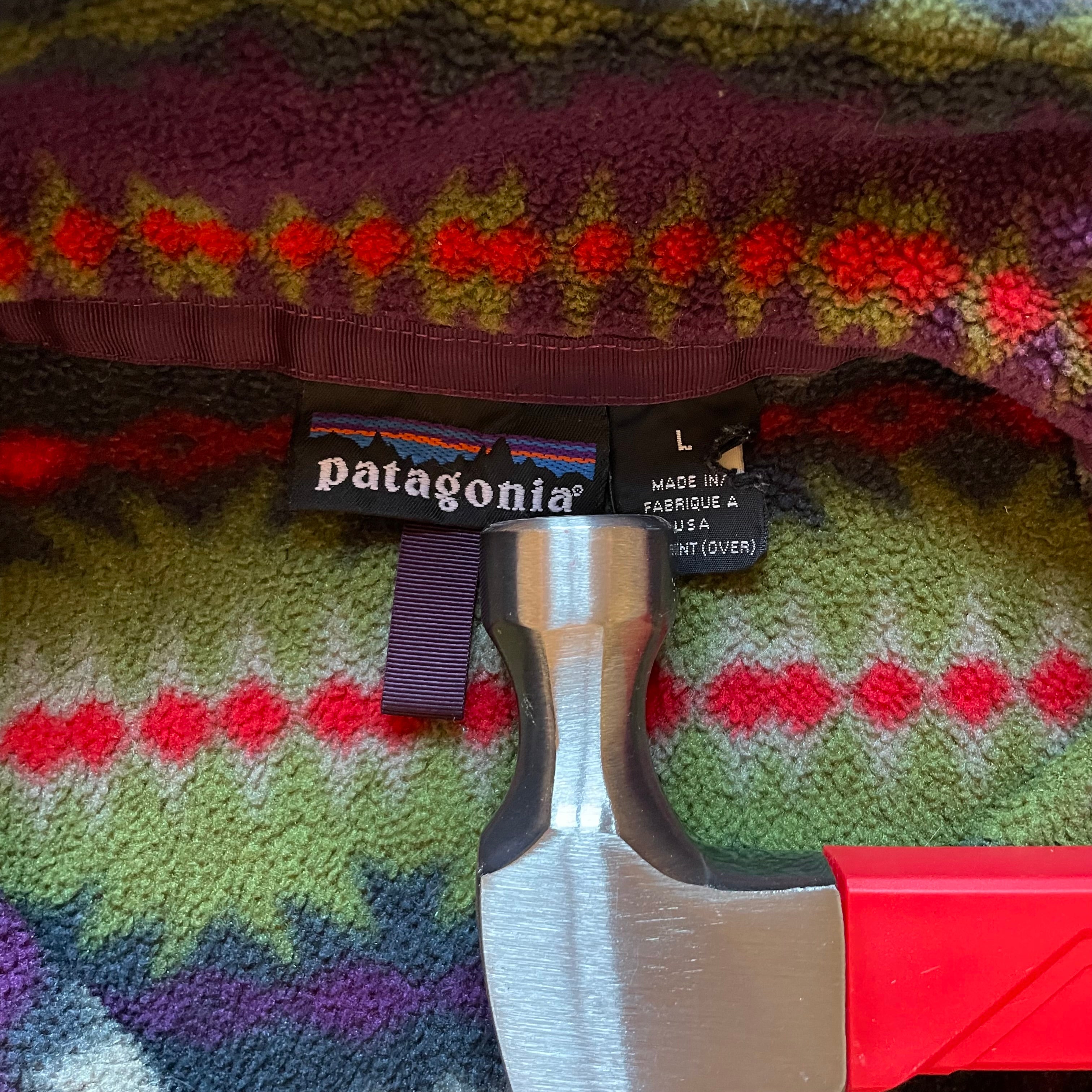 Vintage 1993 Patagonia shops red Snap fleece