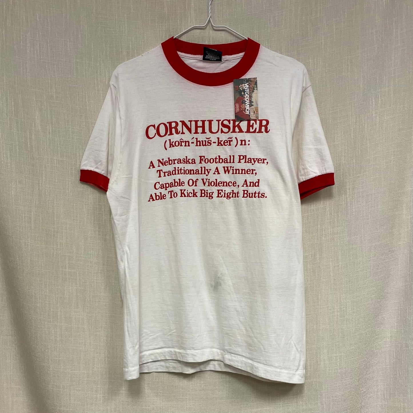 Vintage Nebraska Huskers Ringer Shirt L