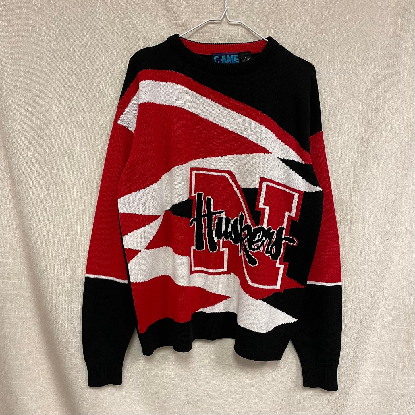 Vintage Nebraska Huskers Sweater Crewneck L
