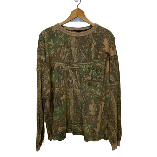 Vintage Realtree Rebark Camo Long Sleeve Shirt L