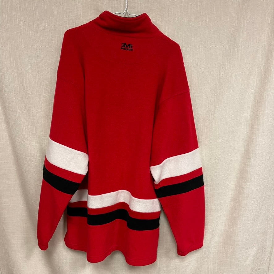 Vintage Nebraska Huskers Hockey Fleece Pullover L