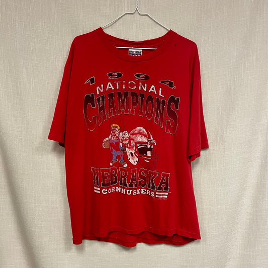 Vintage Nebraska Huskers 1994 National Champions Shirt L