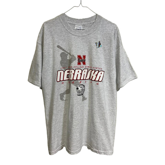 Vintage Nebraska Huskers 2001 College World Series Shirt XL