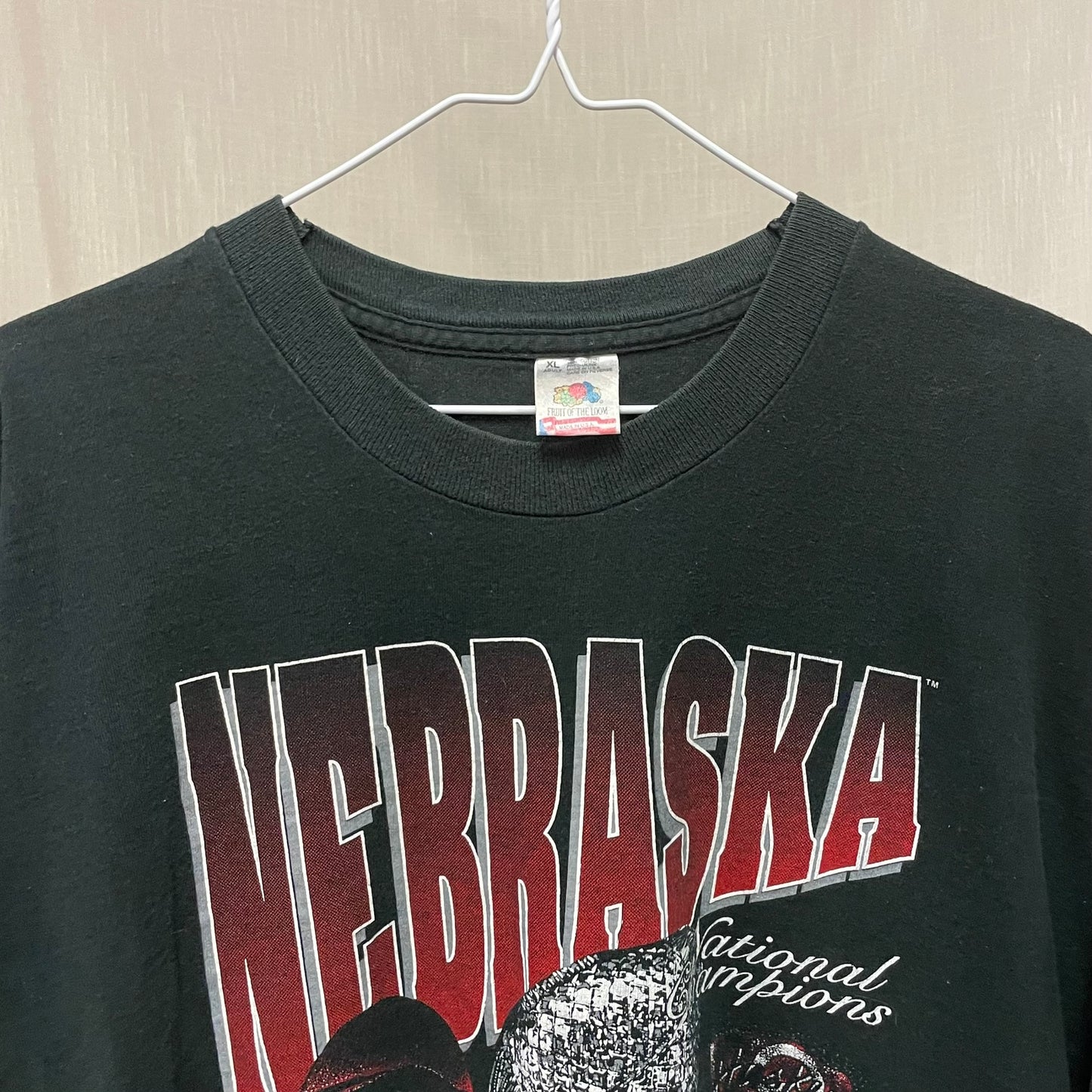 Vintage Nebraska Huskers 1994 1995 National Champions Shirt XL