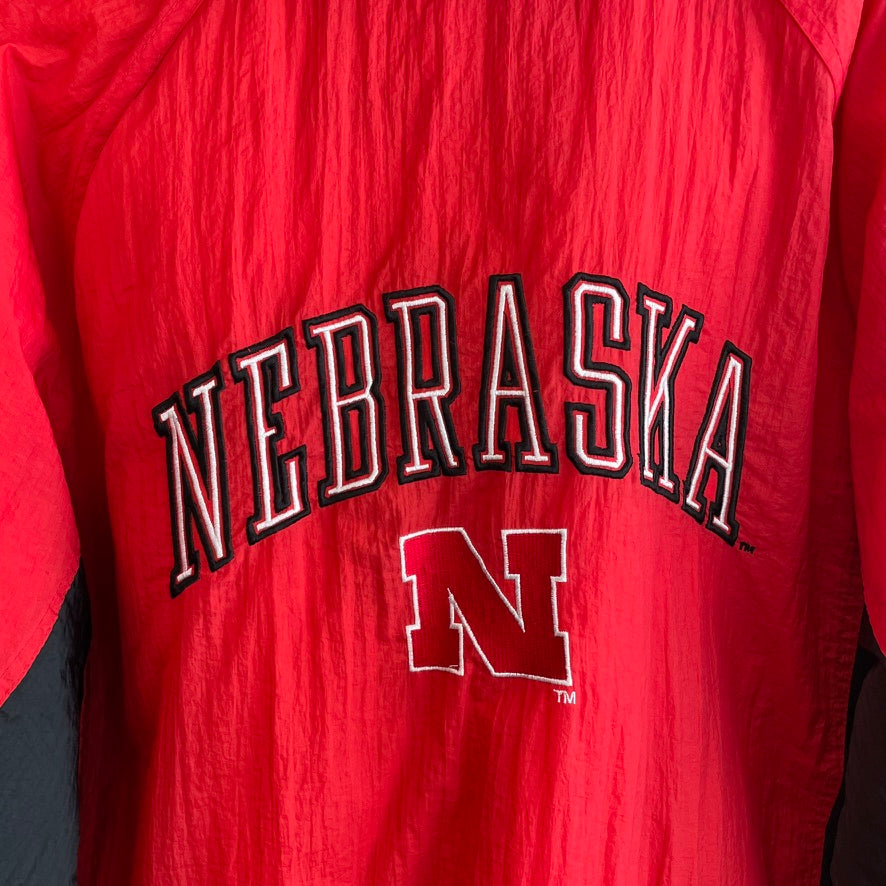 Vintage Nebraska Huskers Puffer Jacket L