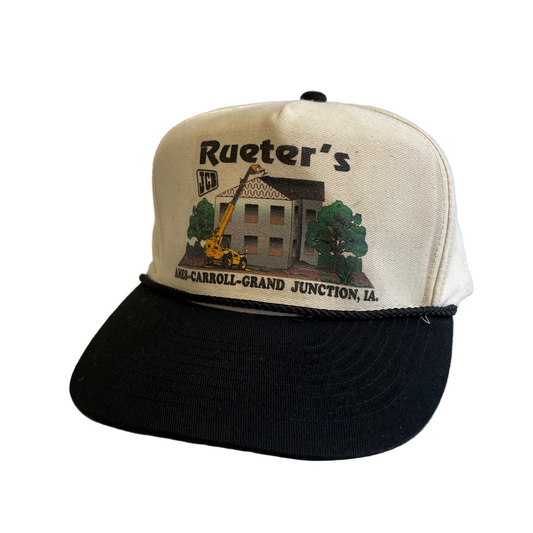 Vintage Rueter's JCB Equipment Iowa Snapback