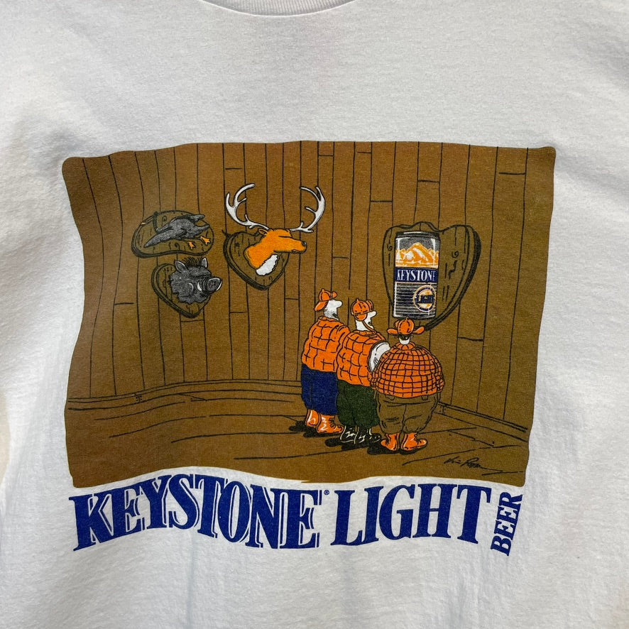 Vintage Keystone Light Beer Humor Shirt XL