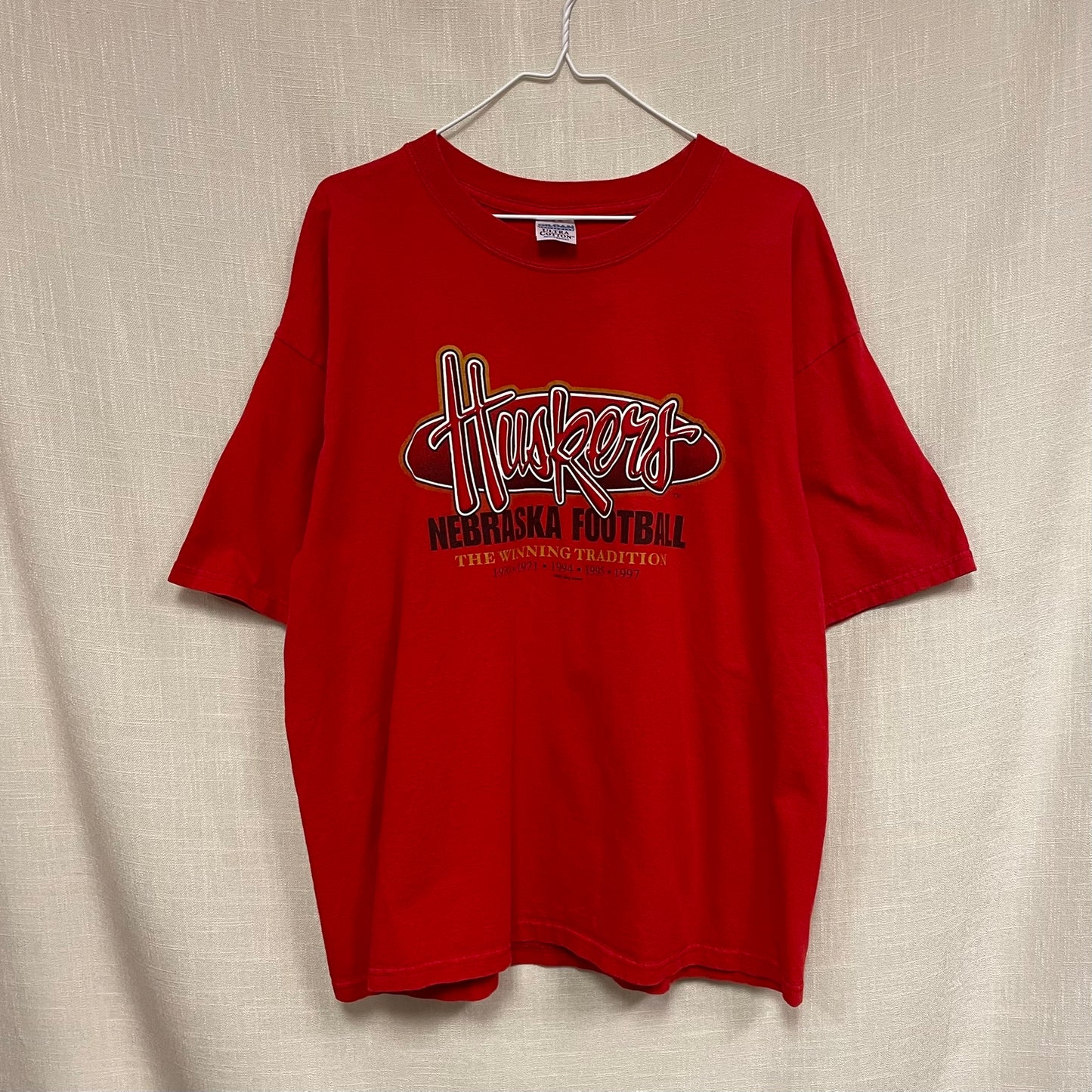 Vintage Nebraska Huskers Football Shirt XL