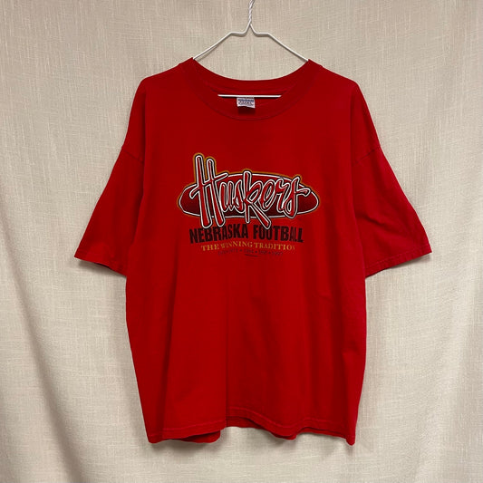 Vintage Nebraska Huskers Football Shirt XL