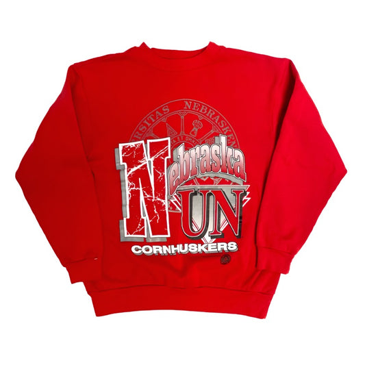 Vintage Nebraska Huskers Mascot Sportswear Crewneck L