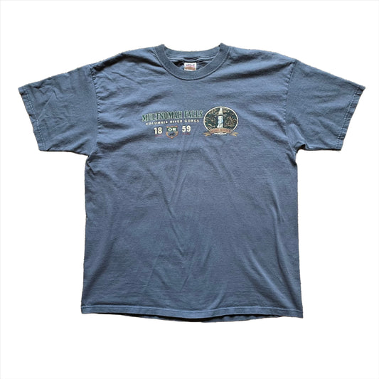 Vintage Multnomah Falls Nature Shirt XL